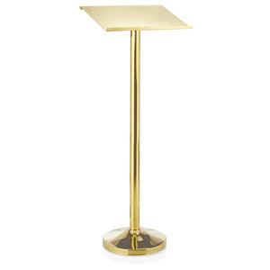 M&T Menuhouder - Reservatieboek houder roestvrijstaal goudkleurig 44x34,5 cm