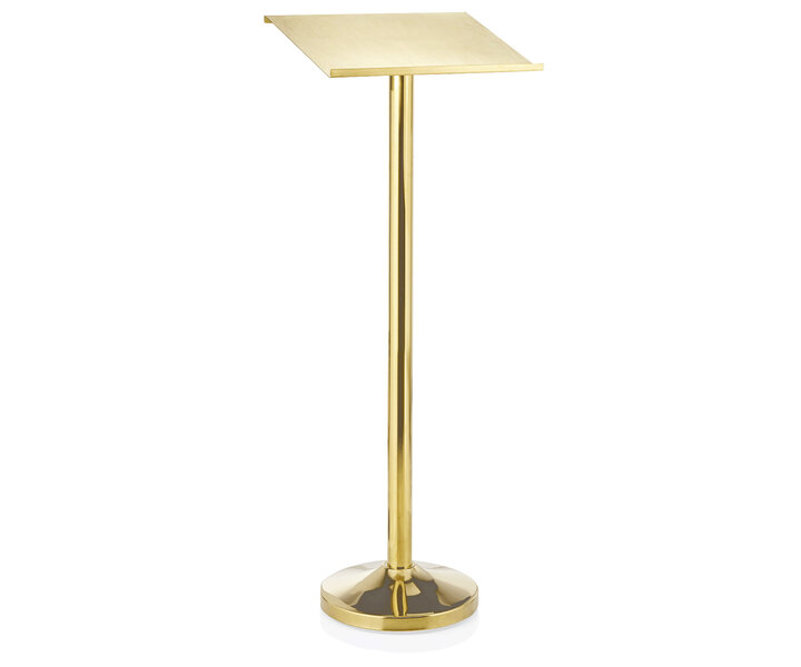 M&T Display stand for menu or reservation book, stainless steel gold color  44x34,5cm