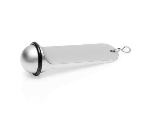 M & T  Hotel room key ring silver color with rubber ring