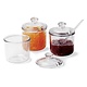 M & T  Jam & condiment jar polycarbonate  set of 2 jars