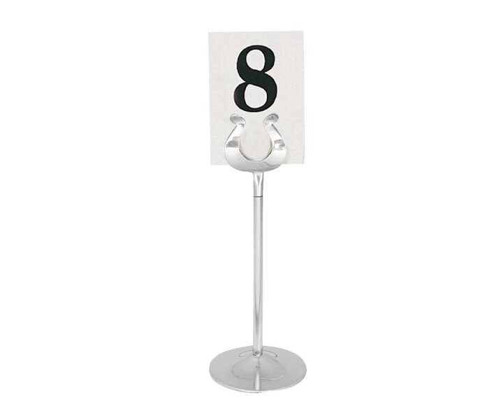 M&T Table number holder for banqueting tables  height 20 cm