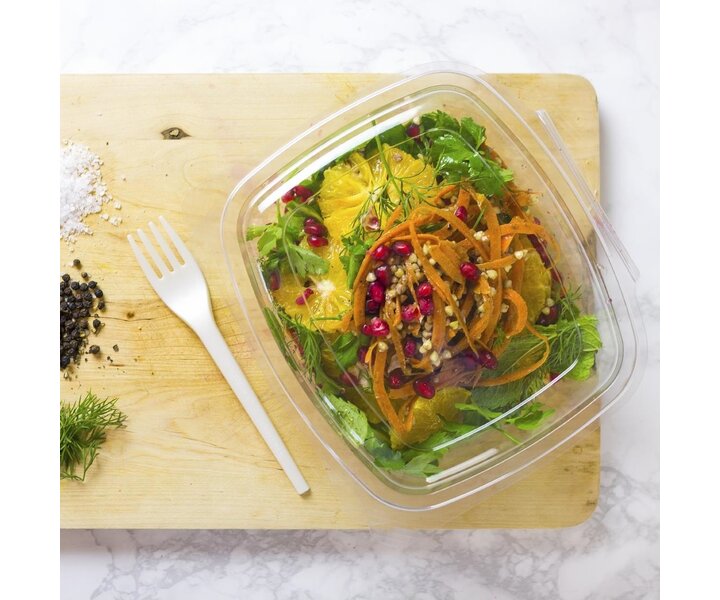 VEGWARE  Barquette à charnière en PLA compostable