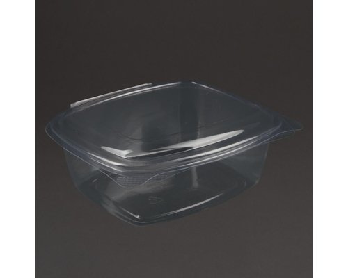 VEGWARE  Deli container with hinged-lid transparant compostable PLA
