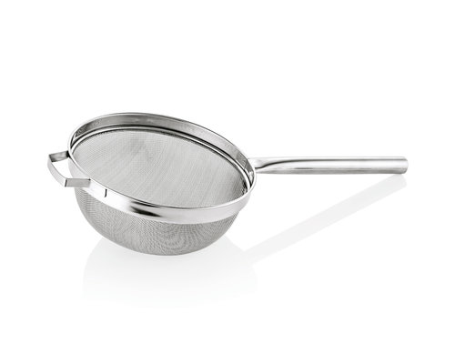 M & T  Strainer 26 cm heavy duty stainless steel with hollow handle