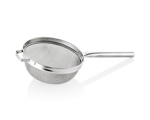 M & T  Strainer 36 cm heavy duty stainless steel with hollow handle