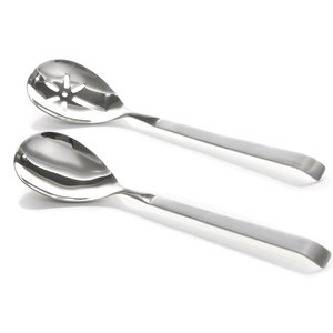 M & T  Chafing dish -serving spoon s/s length 32 cm plain with hook