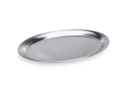 M & T  Serving tray oval stainless steel 19,5 x 15 cm