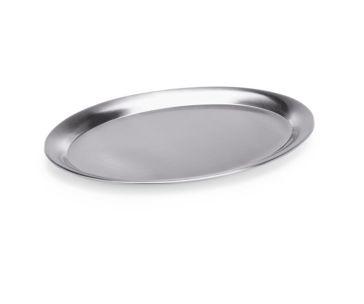 M&T Plateau ovale inoxydable 23 x 17 cm