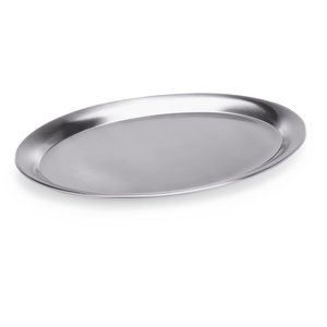 M & T  Serving tray oval stainless steel 26,5 x 19,5 cm