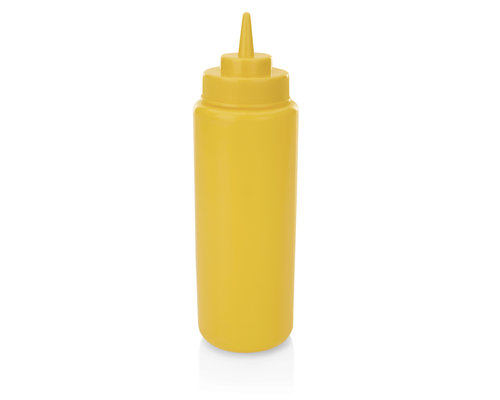 M & T  Squeeze bottle yellow PE set of 6 pieces, content 95 cl