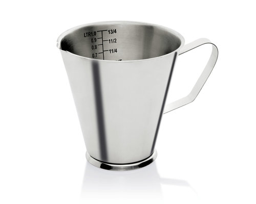 M & T  Measuring jug 1 liter stainless steel , graduated