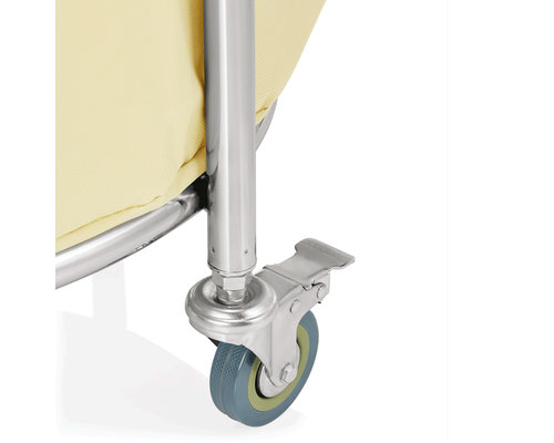 M&T Linen trolley Ø 60 cm frame stainless steel 18/10 with polyester bag