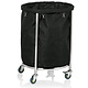 M & T  Linen trolley Ø 60 cm frame stainless steel 18/10 with polyester bag