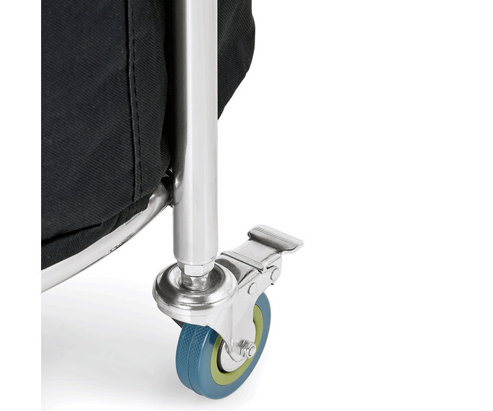 M&T Linen trolley Ø 60 cm frame stainless steel 18/10 with polyester bag