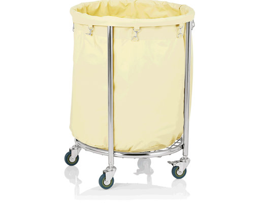 M&T Linen trolley Ø 60 cm frame stainless steel 18/10 with polyester bag