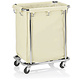 M & T  Linen trolley 65 x 45 x h 84 cm chrome plated steel frame with nylon bag