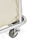 M & T  Linen trolley 65 x 45 x h 84 cm chrome plated steel frame with nylon bag