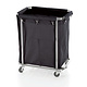 M & T  Linen trolley 65 x 45 x h 84 cm chrome plated steel frame with nylon bag