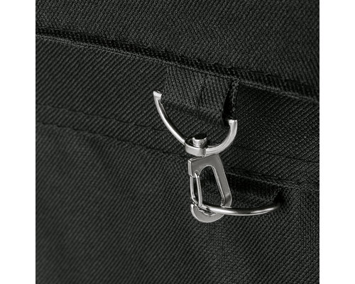 M&T Chariot à linge  65 x 45 x h 84 cm corps en acier chromé avec  sac nylon