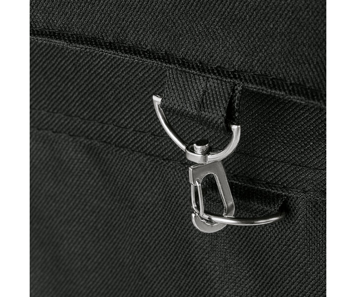 M&T Chariot à linge  65 x 45 x h 84 cm corps en acier chromé avec  sac nylon