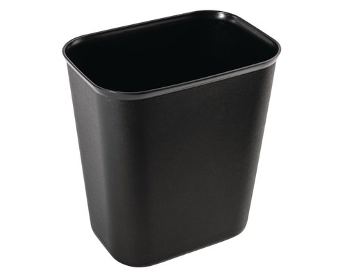 M&T Corbeille en plastique noire 6 litres