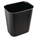 M&T Corbeille en plastique noire 6 litres