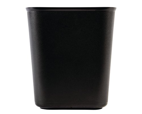 M&T Corbeille en plastique noire 6 litres