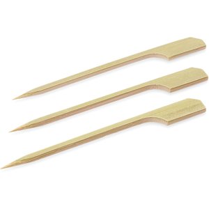 M & T  Spiesje - brochette- prikker peddelvorm 15 cm  - 100 stuks - bamboe