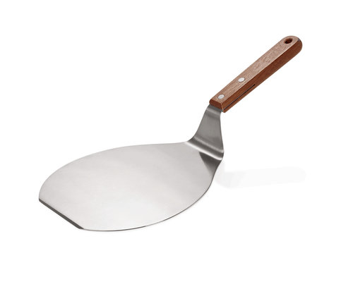 M&T Spatule à pizza 18 x 16,5 cm acier inoxydable avec manche en bois