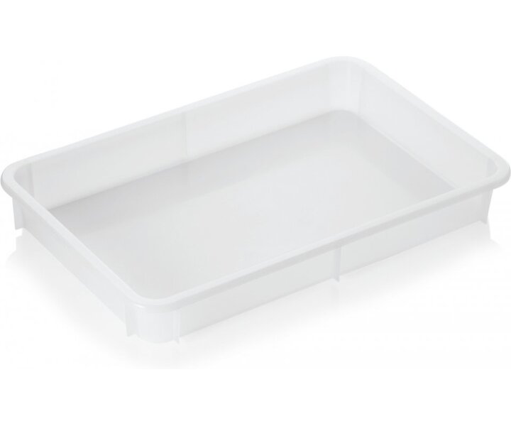 M&T Dough roll pizza tray, white PP stackable
