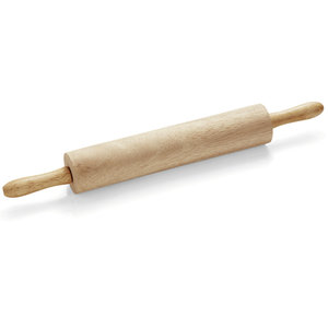 M & T  Rolling pin beechwood, roll width 33 cm with ball bearings