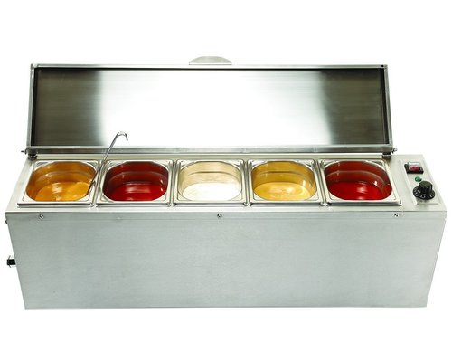 M&T Bain marie with 5 x GN 1/6 for 5 sauces