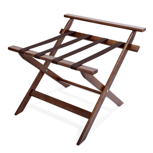 Luggage rack wood with back M&T International Hotel & Restaurant