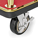 M & T  Bird cage luggage trolley gold color with red carpet