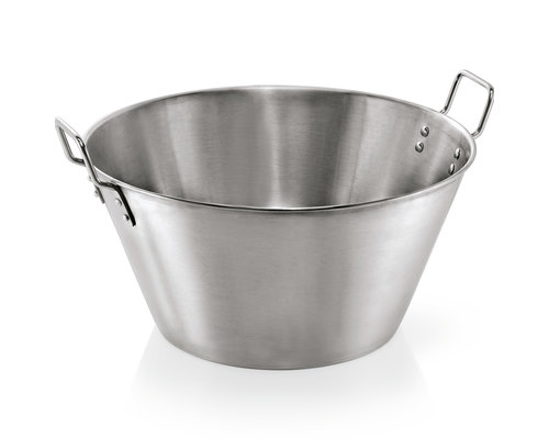 M & T  Vegetable - mixing bowl Ø 50 cm chrome nickel steel - conical - content 30 liter