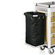 M & T  Roommaid - housekeeping trolley Aluminium frame with MDF light wooden look