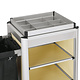 M&T Roommaid - housekeeping trolley Aluminium frame with MDF light wooden look
