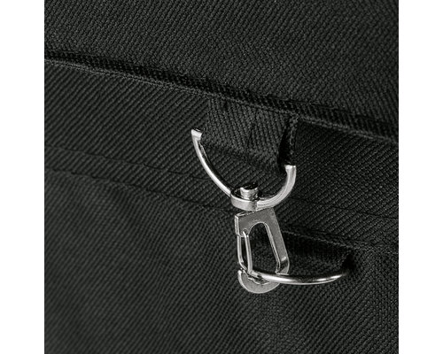 M&T Roommaid - housekeeping trolley black aluminium frame with MDF light wooden look