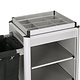 M&T Roommaid - housekeeping trolley Aluminium frame with MDFaluminium look