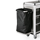 M & T  Roommaid - housekeeping trolley Aluminium frame with MDF aluminium look