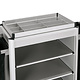 M&T Roommaid - housekeeping trolley Aluminium frame with MDF aluminium look