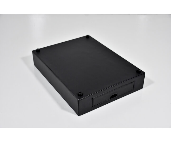 M&T Tray with drawer black PU for Nespresso machine