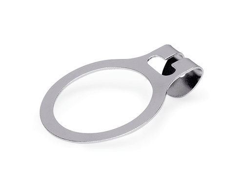 M & T  Coathanger wood with anti-theft collar, metal ring included