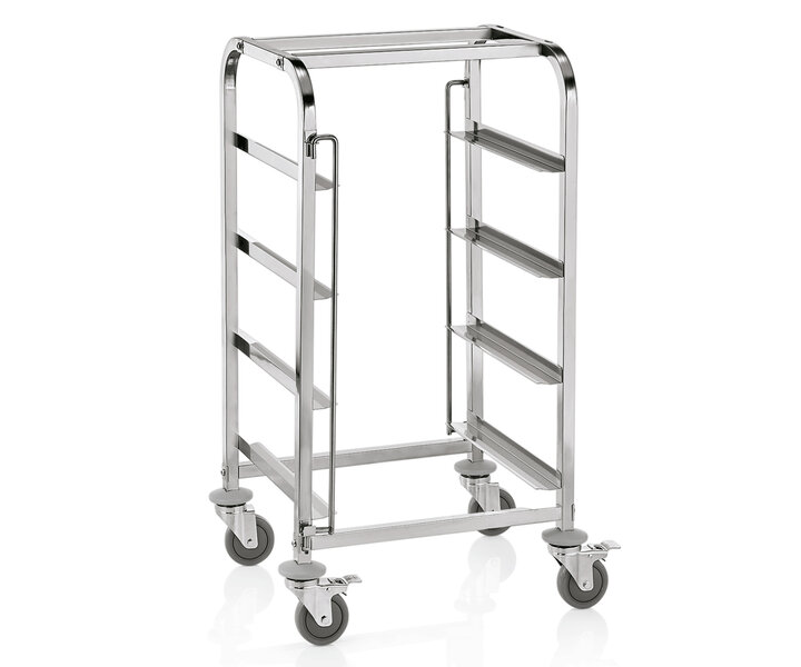 M&T Chariot pour racks lave vaisselle avec 4 niveaux