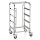 M&T Trolley for dishwasher racks with 4 levels