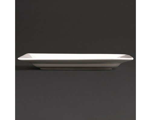 LUMINA Fine China Assiette - ou plat rectangulaire 25,5 x 15 cm