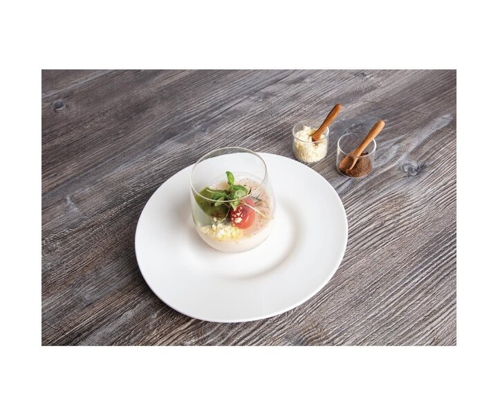 LUMINA Fine China Plat bord met brede boord  Ø 20 cm