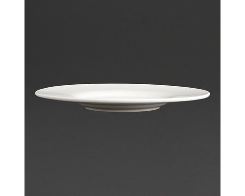 LUMINA Fine China Assiette plate à aile large Ø 23 cm