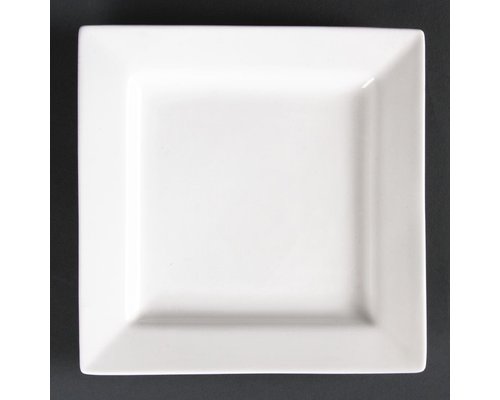 LUMINA Fine China Assiette carrée 26,5 x 26,5 cm