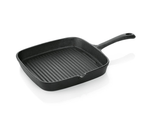 M & T  Grillpan 22 x 22 cm gietijzer